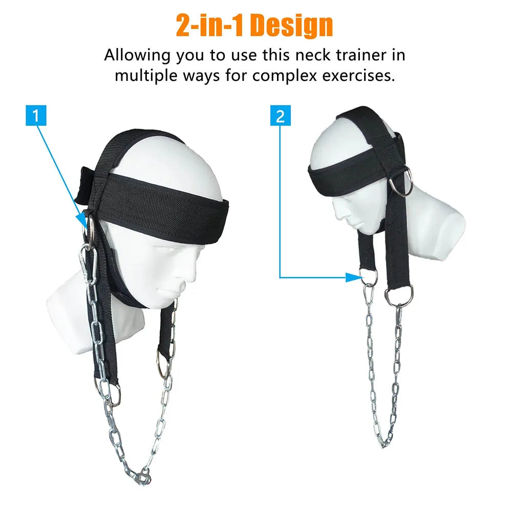 Head Harness Neck Trainer for Strength & Fitness