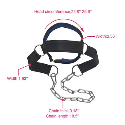 Head Harness Neck Trainer for Strength & Fitness