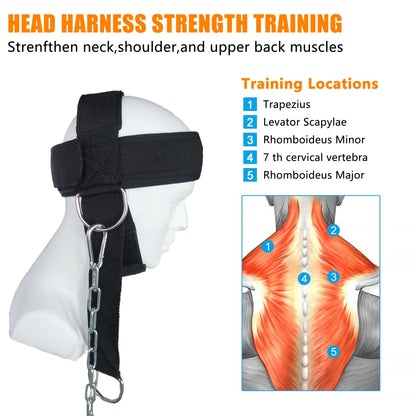 Head Harness Neck Trainer for Strength & Fitness