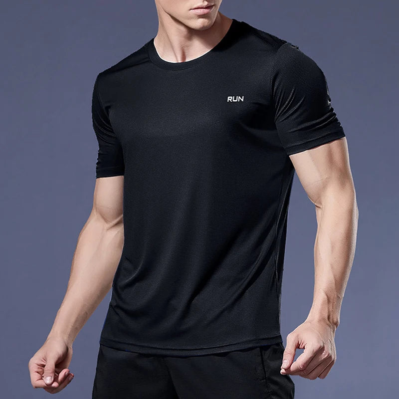 Men's Quick-Dry Sports Shirts for Running & Gym